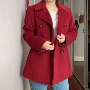 Calvin Klein Double-Breasted Peacoat